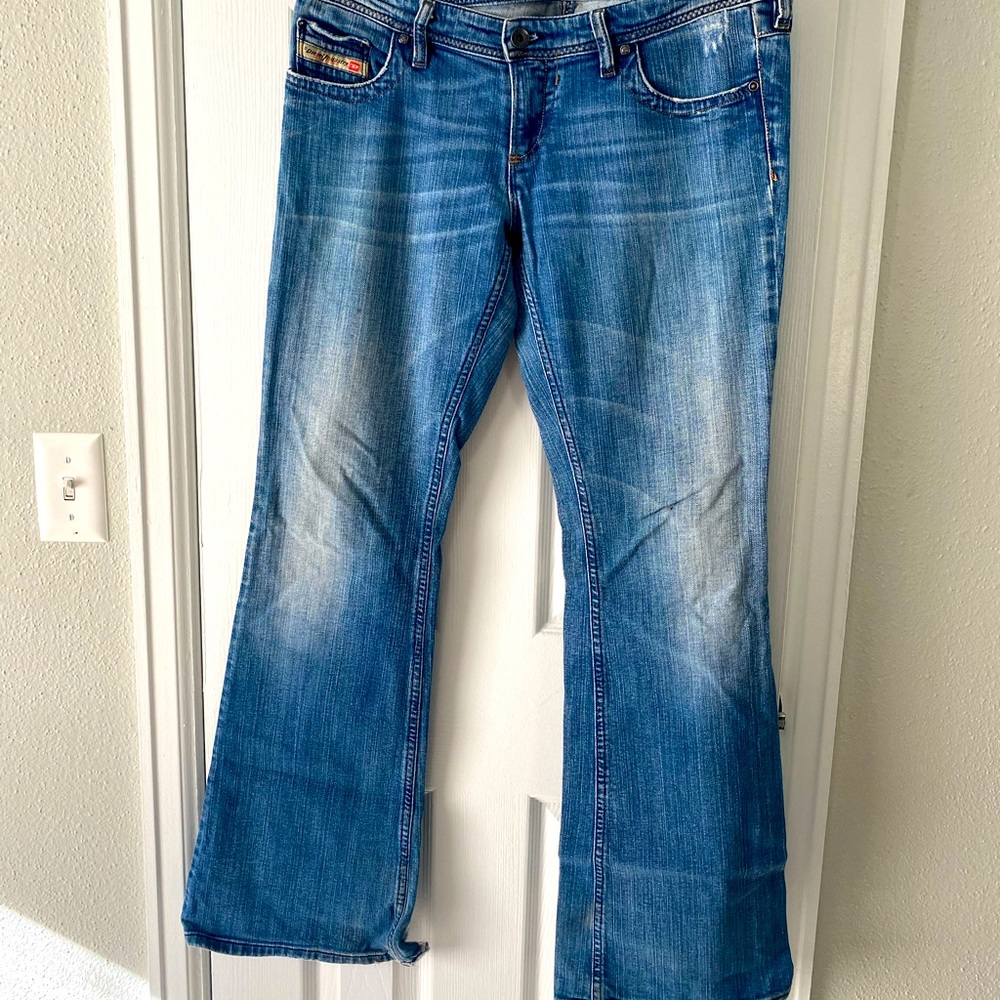 Vintage Diesel low rise flare LOWKY jeans size 30